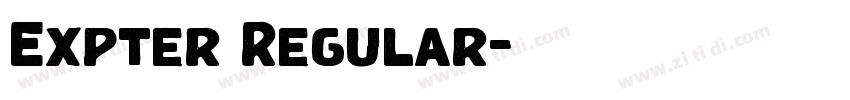 Expter Regular字体转换 Expter Regular字体转换